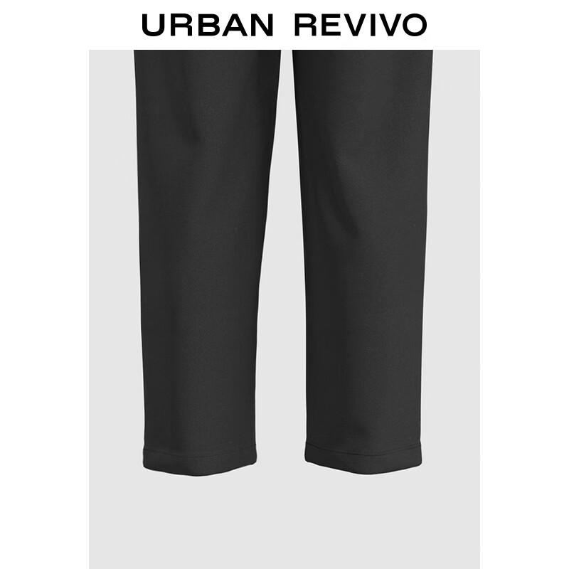 UR Men's Casual Fleece-Lined Drawstring Tapered Pants