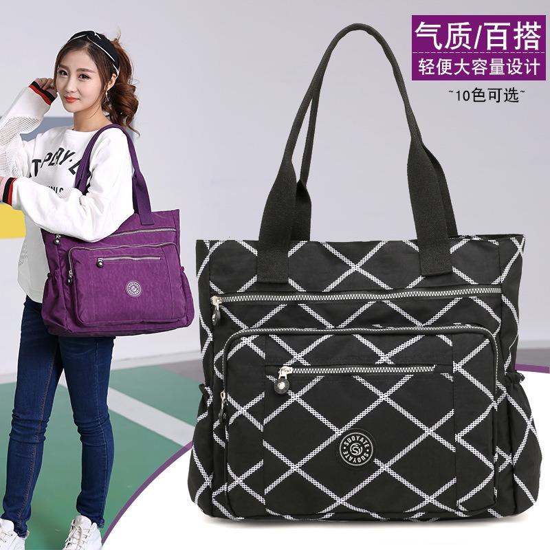 Spritzwasserfeste Nylontasche Outdoor-Reise Damen-Umhängetasche lässige Damenhandtasche mit großem Fassungsvermögen