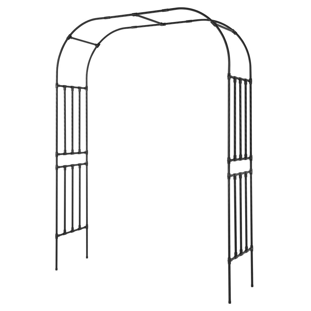 7.87ft Metal Arch Frame for Climbing Plants Garden Arch Metal Trellis for Flower Vines Wedding Bridal Party Decoration