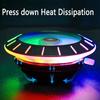 New RGB CPU Cooler RGB Cooling Fan Universal Quiet Cooler Heatsink Fan for LGA 115X/775 AMD FM2/FM1/AM3+/AM4/AM2/940/939/754