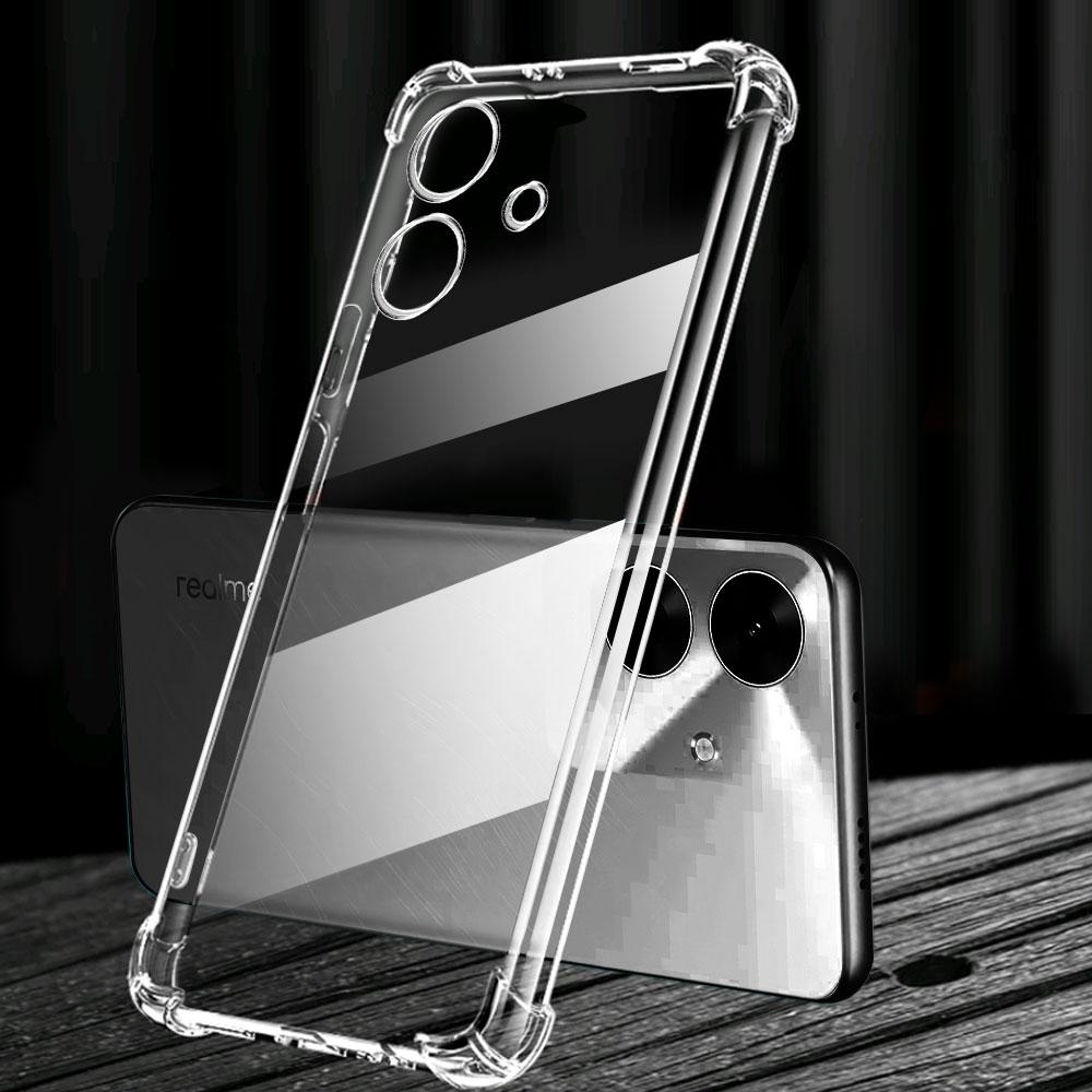 Airbag Shockproof Soft Silicone Case For Realme Note 60 60X Case Transparent Protect Phone Cover For Realme Note 50 Funda
