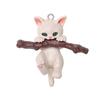 Yousheng 1 Set Fish Tank Decoration Exquisite Mini Cat Statue Ornament with Small Floating Ball Aquarium Accessories