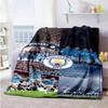 Manchester City Personalized Name Blanket Lightweight Personalized Blanket Soft & Cozy for Home Decor Couch Living Room Livingroom All-Season Use