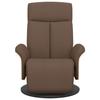VidaXL Fauteuil inclinable avec repose-pieds marron tissu 356524
