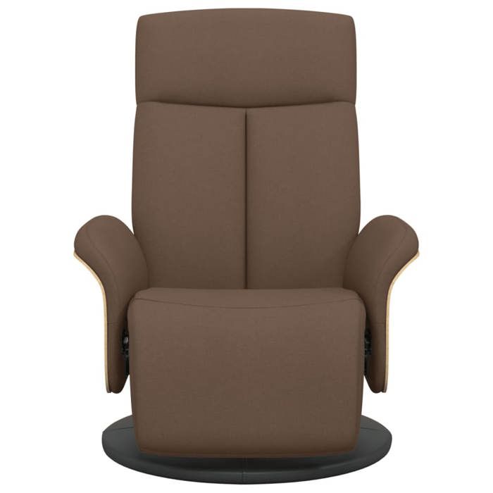 VidaXL Fauteuil inclinable avec repose-pieds marron tissu 356524
