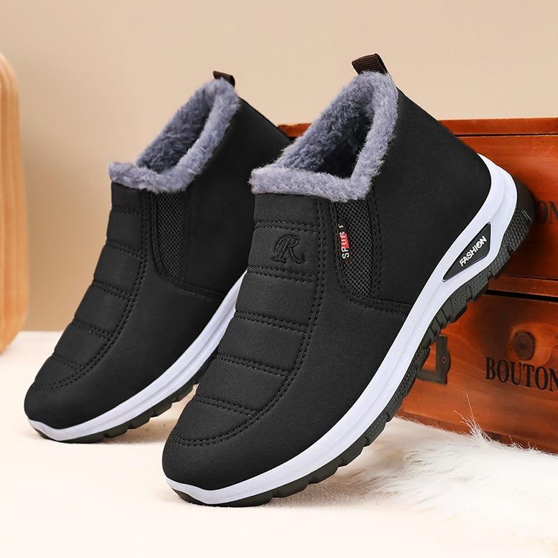 

Cotton Shoes Snow Boots Fleece and Thickened Cotton Boots Warm Ankle Boots Senior Shoes 39