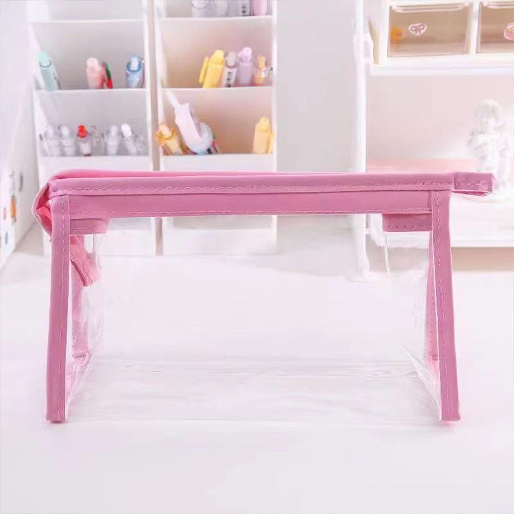 Waterproof Pencil Case PVC Stationery Storing Bag Simple Stationery Bag  Gift