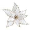 Handmade Artificial Christmas Flowers Shiny DIY Simulated Christmas Flower Multi-color Christmas Tree Accessories Event Layout