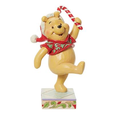 Jim Shore Enesco Disney Traditions Winnie the Pooh com Bengala Doce polegada 5.5