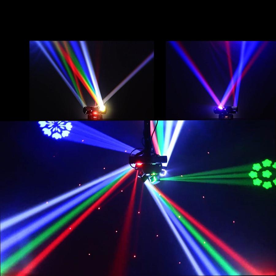 New Mini Six-Arm Disco Party DJ Laser KTV Atmosphere Light Remote Control Colorful Stage Effect Light