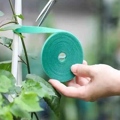 Green Plant Velcro Ties Nylon Garden Binding for Cable Management and Vine Support