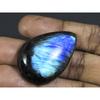 76Cts. Natural Labradorite Blue Fire Pear Cabochon Loose Gemstone 26X40X08MM B-18