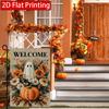 2D Flat - 2D Flat - 2D Flat Autumn Flower Ghost Garden Flag X 2 (1) Outdoor Garden Flag Double-Sided Home Decoration Courtyard Decoration Outdoor Dec