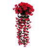 Artificial Hanging Violets Faux Violets with Flowers for Home Wall Vines Realistic Fake Window Box