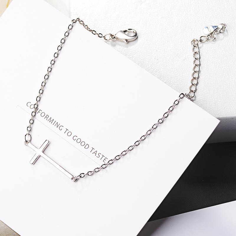 Fashion Cross Charm Bracelet For Women Bracelet &Bangle Jewelry Birthday Party Pulseras Mujer Sl349