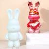 Fluid Rabbit White Embryo Acrilic Paint Set Handmade DIY Toy Making Creative Ornaments Fluid Painting Creation Fluid White Bear
