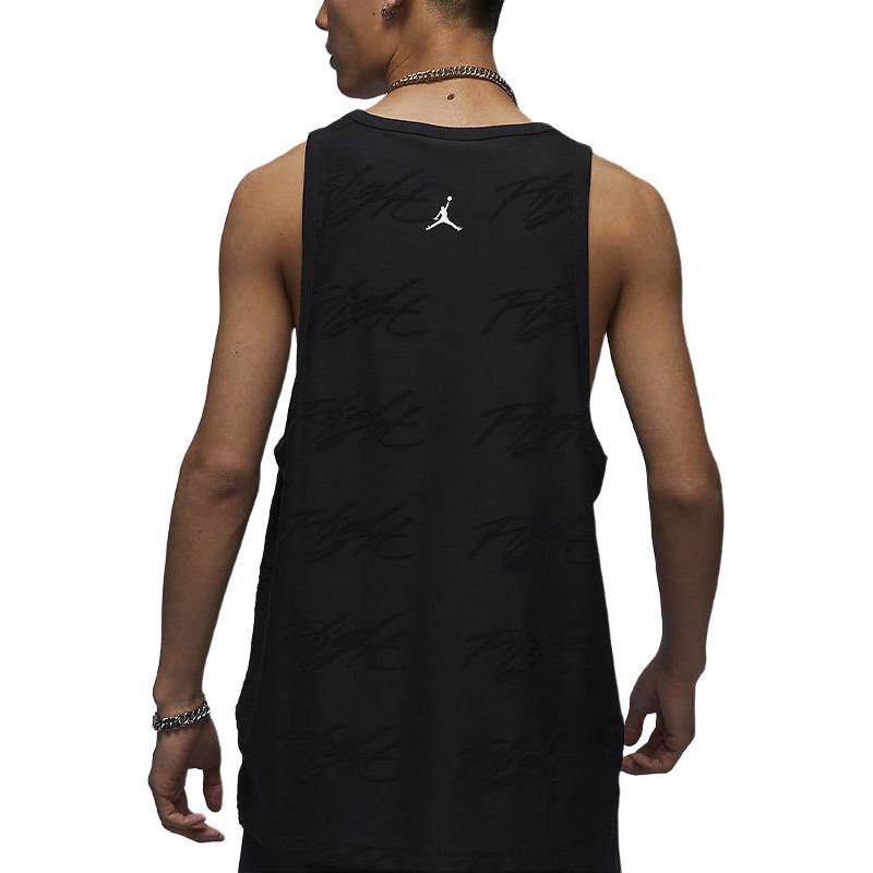 Jordan Tank Tops Men's Black Crew Neck Moderate Straight Fit FN4640-010