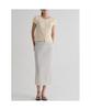 8SECONDS Pleated Dot Long Skirt White