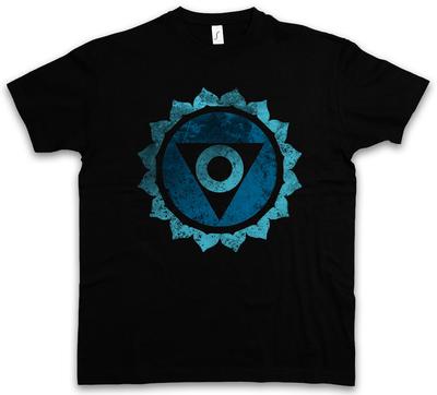 CHAKRA VISHUDDHA T-Shirt Mens Womens Tees Top Mystic Esoterik Energy Body Soul Yoga Astral