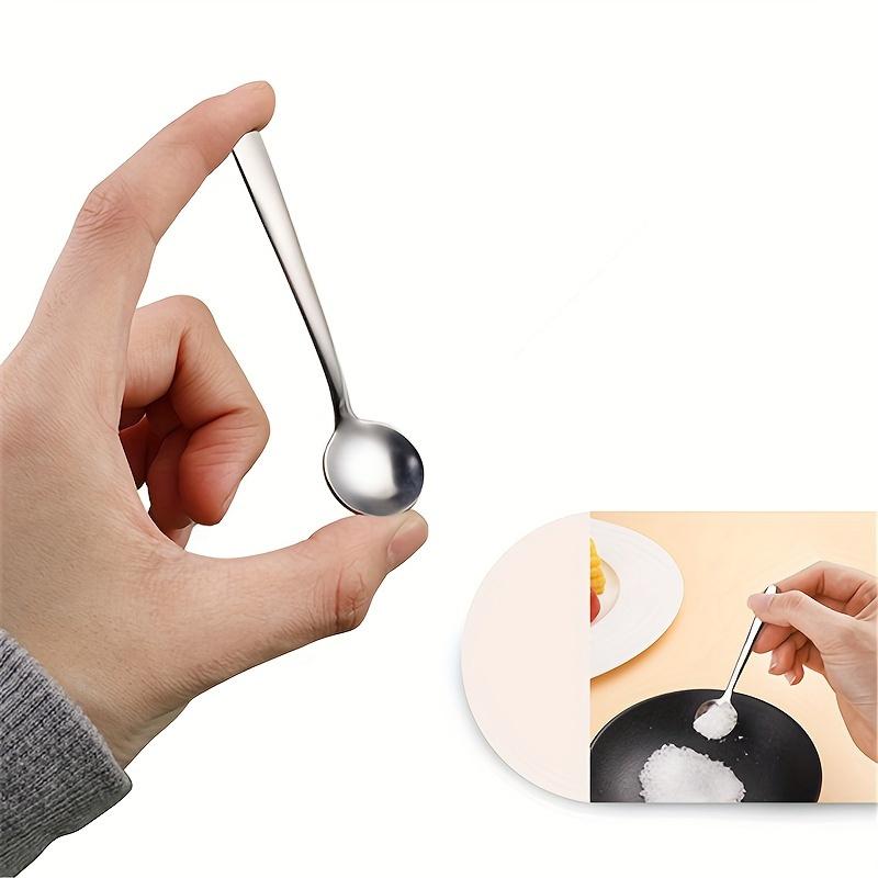 Ложка для соли Маленькая Бытовая Коммерческая Ложка из Нержавеющей Стали 304 Ложка для Кофе Перемешивающая Ложка Ложка для Специй 1pcs