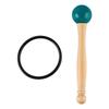 Singing Bowl Mallet Wood Handle Rubber Head Clear Beautiful Sound Percussion Stick with Rubber Ring