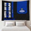 Custom Name Inter Milan Print Tapestry, Backdrop, Easy Setup, Ideal for Bedroom, Office & Living Room, with Aesthetic Wall Hanging Decor.