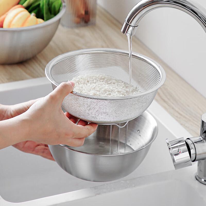 Onlycook 304 Rostfritt Stål Kök Blandnings- & Durkslagsset