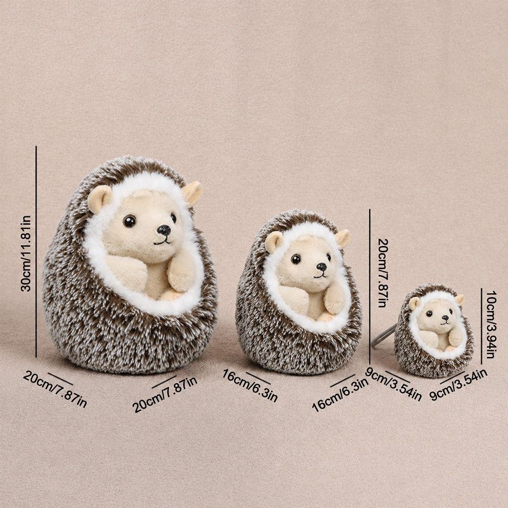 Handmade Hedgehog/Lamb Plush Doll 10/20/30cm Hedgehog Pillow Cute Hedgehog Stuffed Toy for Kids