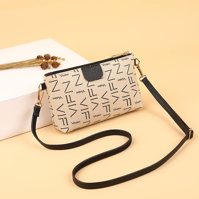 Stylish and simple clutch bag bag women's printed small square bag versatile shoulder bag women