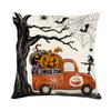 New Halloween Printed Pillow Covers Funny Funny Pumpkin Letters Home Holiday Decoration Pillow Cushions