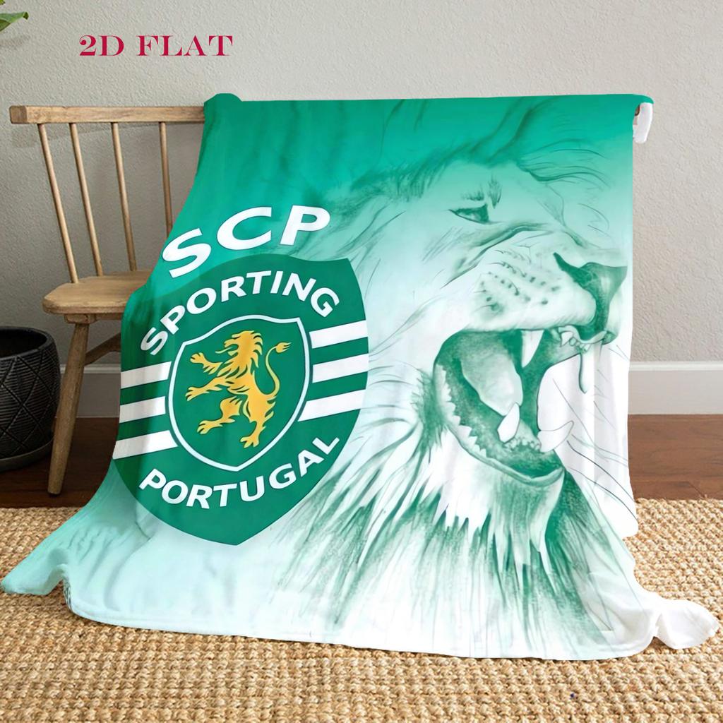 SCP Portugal: Green Emblem Excellence blanket Suitable for all seasons Camping trip Machine washable bedroom Christmas gifts