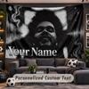 Wall Hanging Tapestry Custom NameThe Weeknd Pattern Personalized Printed Fabric Wall Decor