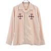 Unused Johnbull Long Sleeve Embroidery Shirt M Pink Embroidery Men's Used