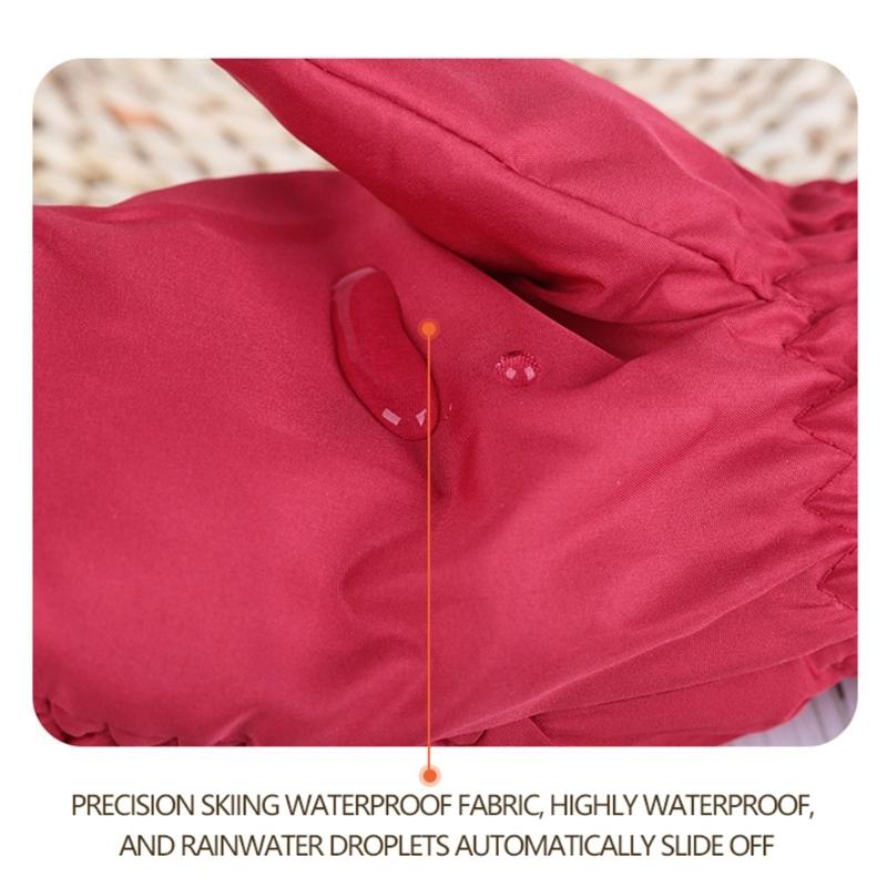 Kids Ski Gloves Comfortable & Stylish Gloves Warm & Durable Gloves Lightweight Perfect for Outdoor Activities in Winter