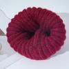 New Hat for Women's Warm Winter Knitted Hat Korean Version of Versatile Big Head Circumference Windproof Ear Protection Wool Hat