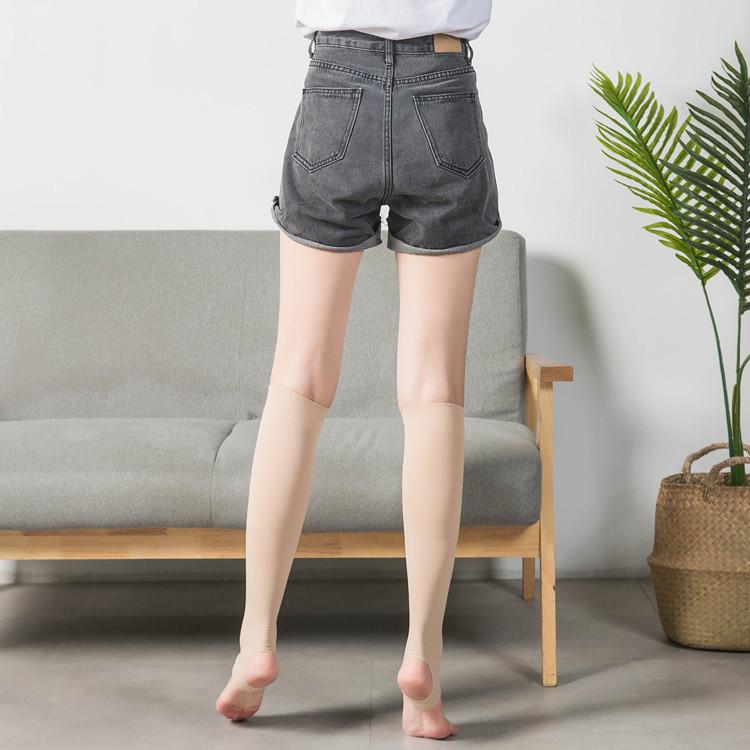 

Женские весенние и осенние бархатные носки до икры телесного цвета, носки до колена, носки с вырезами для стопы, носки средней длины, чулки, рукава, чехлы для ног One size fits all