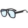 New fashion trend retro double beam large frame square sunglasses sunglasses