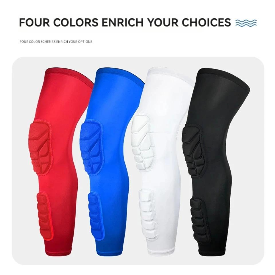 Knee Pads Extended Breathable Leg Warmers Anti-Slip Shock Absorption Double Anti-Collision Outdoor-use Sport Men Women 1Pcs Sports