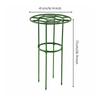 2 Pieces Coated Plant Trellis Rust-Resistant Iron Support with Pointed