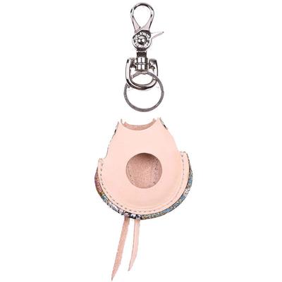 Degner K-63K Hanayama Leather Key Fob Case / Kazan Leather Keyfob Case, Miyakozakura/Tan