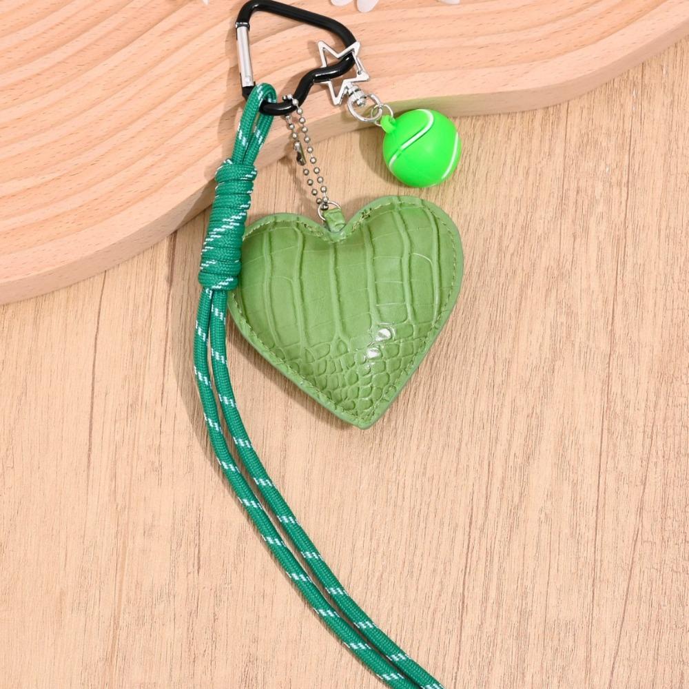 Basketball Braided Rope Car Keyrings PU Love Football Bag Charm Leather Heart Keychain  Kids Gifts