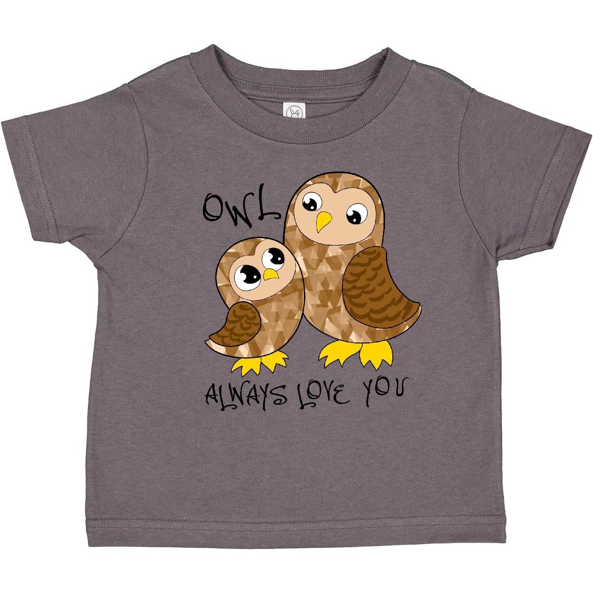 Inktastic Owl Always Love You- Cute Owl Family Toddler T-Shirt Birds Owls Kids 100