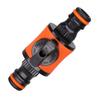 2PCS 16MM Equal Garden Hose Shut Off Valve Fitting Plastic Tubing Tap Adapter Quick Joint for Watering Irrigation Car Wash