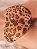 Men's Leopard Panties Low Waist Sheer Udnerwear Fashion Sexy Briefs U Bulge Pouch Underpants Man Lingerie Allure Night Wear