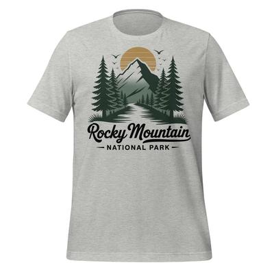 Rocky Mountain Nationalpark Shirt Unisex Natur Wandern Grafik T-Shirt Outdoor