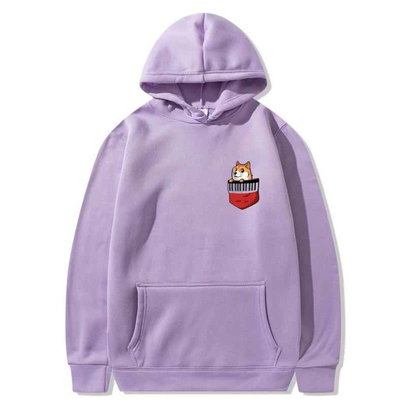 2025 trendy new pocket dog sweater spring and autumn men's and women's jackets street trendy hip-hop singer hoodie