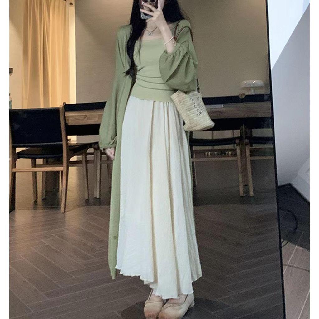 Zen-Inspired Women's Retro Spring/Summer Three-Piece Set