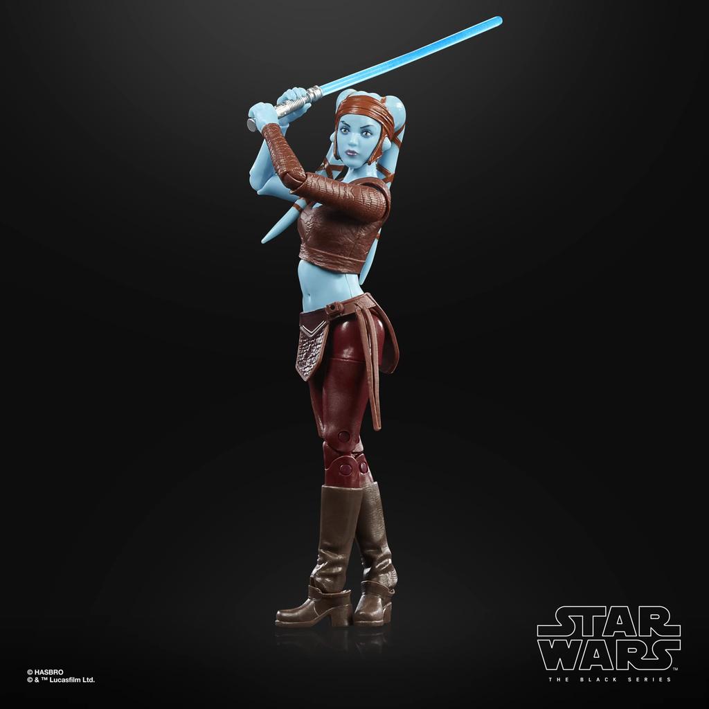 Star Wars Black Series Aayla Secura 6-inch (15 cm) Star Wars Episode II Attack of the Clones Action Figure, Ages 4 and Up F4355 Authentic
