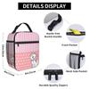 Maries Cat Insulated Lunch Bag Large Lunch Container Thermal Bag Tote Lunch Box Beach  Travel Bento Pouch