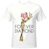 Forever Diamond Skeleton Hand Pink Heart T-Shirt